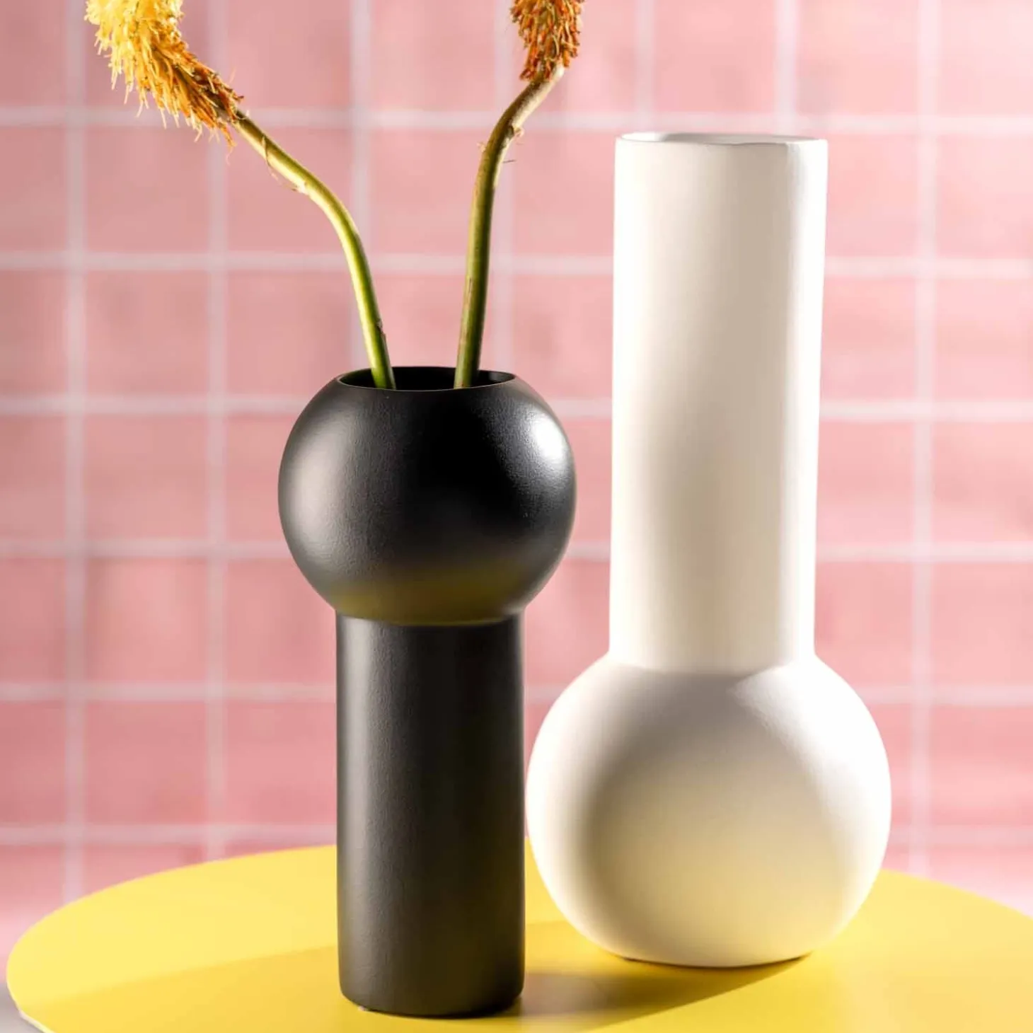 Keramikvase BRERA 31 cm schwarz