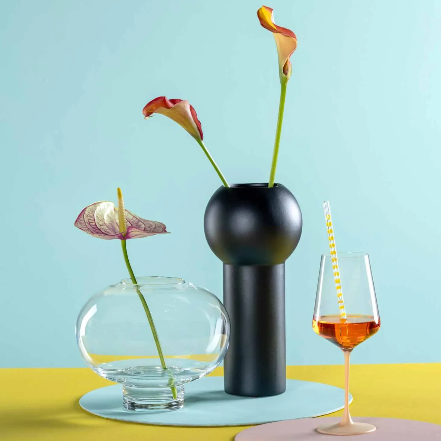 Keramikvase BRERA 31 cm schwarz