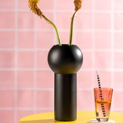 Keramikvase BRERA 31 cm schwarz