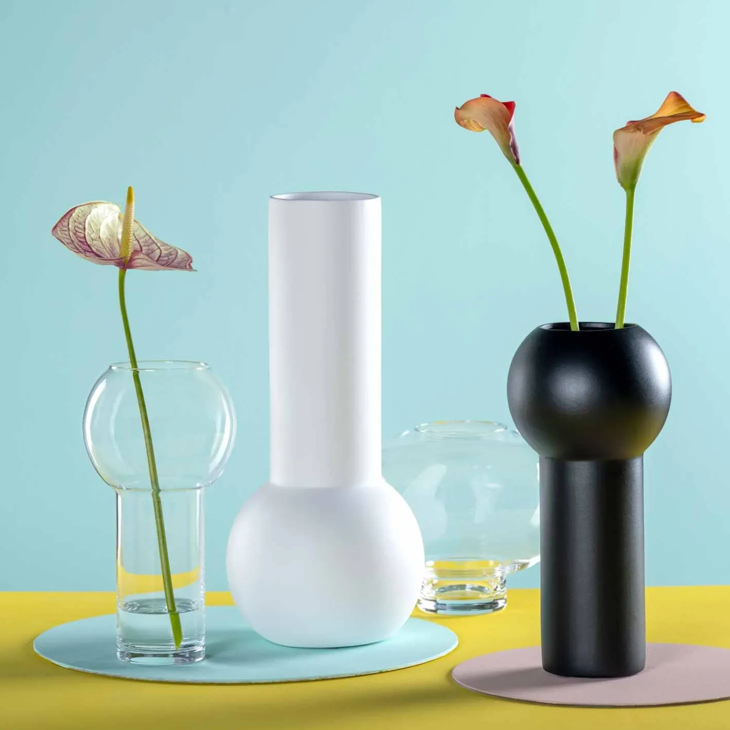 Keramikvase BRERA 31 cm schwarz