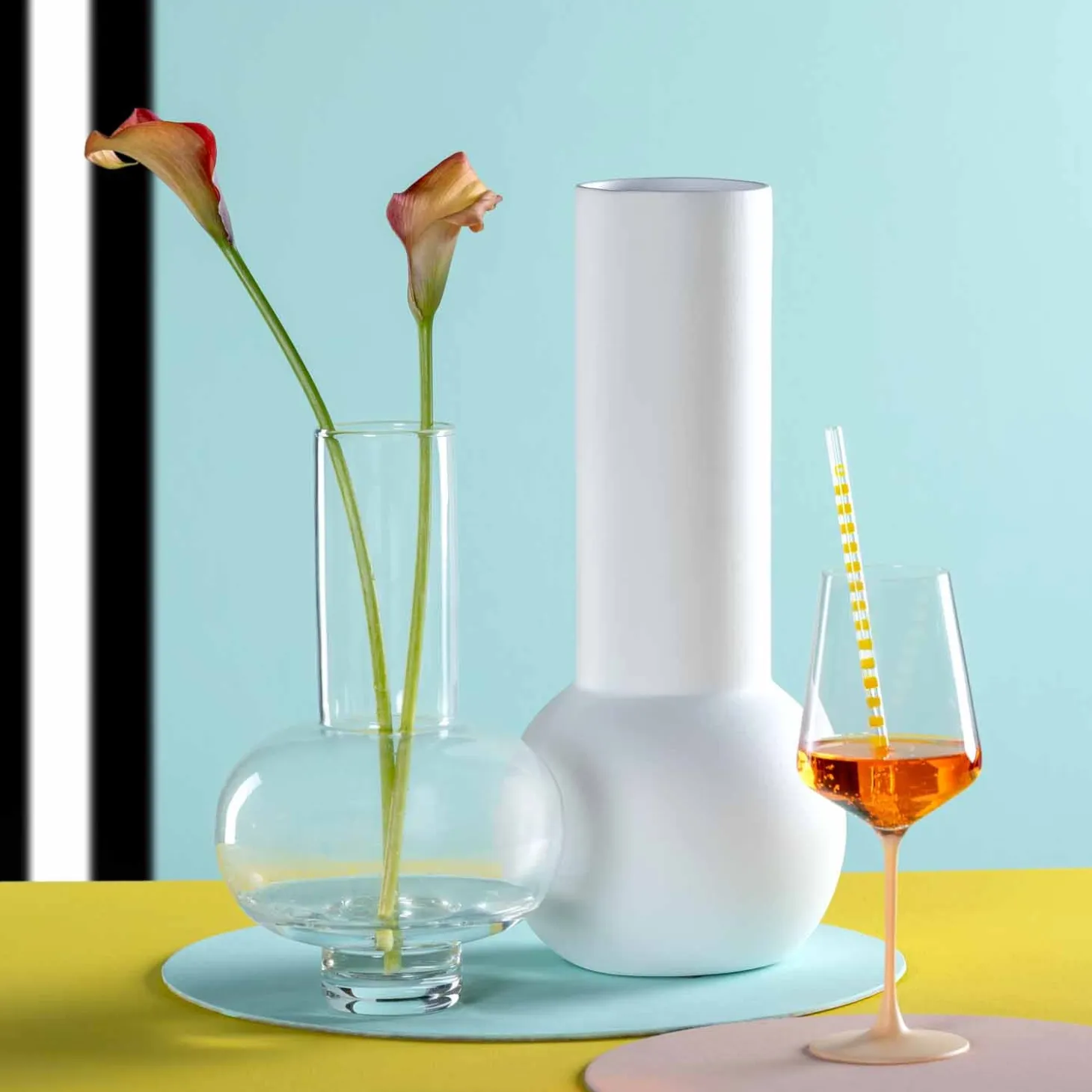 Keramikvase BRERA 42 cm weiß