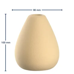 Keramikvase LUMINOSA 10 cm gelb