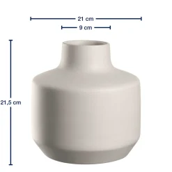 Keramikvase MILANO 22 cm creme