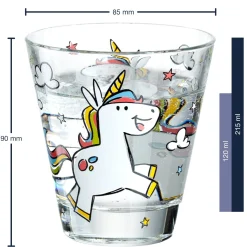 Kinderbecher BAMBINI 215 ml Einhorn 6er-Set