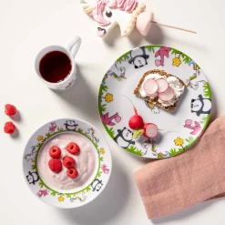 Kindergeschirr BAMBINI Einhorn/Panda/Flamingo 3-teilig