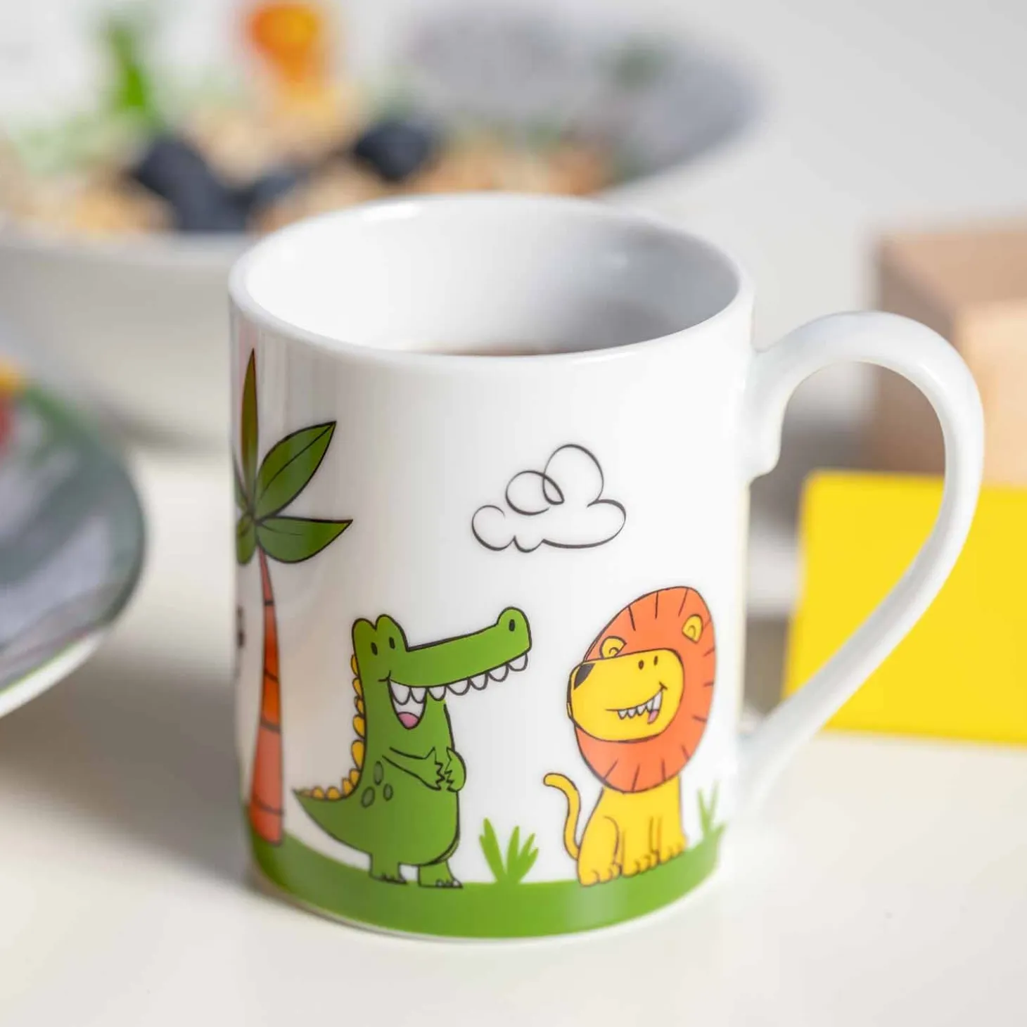 Kindergeschirr BAMBINI Krokodil/Elefant/Löwe 3-teilig