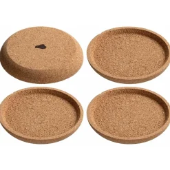 Korkuntersetzer GOCCE 9 cm 4er-Set