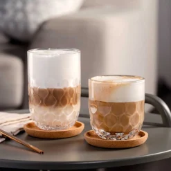 Korkuntersetzer GOCCE 9 cm 4er-Set