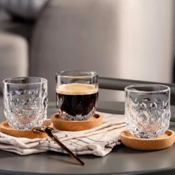 Korkuntersetzer GOCCE 6 cm 4er-Set