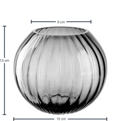 Kugelvase POESIA 13 cm grau