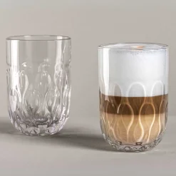 Latte Macchiato Glas GOCCE 380ml 3. Variante 2er-Set