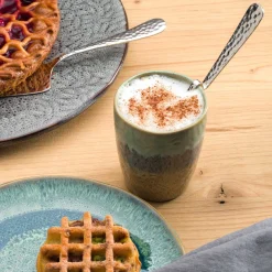 Latte Macchiato Löffel MATERA 20 cm silber gebogen