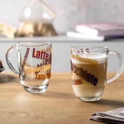 Latte Macchiato Tasse NAPOLI 380ml 3farbig 6er-Set