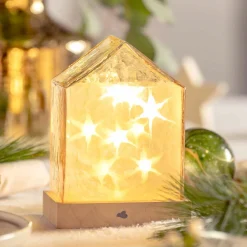 LED Haus 18 cm amber MAGICO