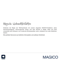 LED Haus 22 cm amber MAGICO