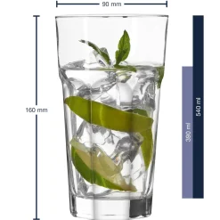 Longdrinkglas ROCK 540 ml 4er-Set