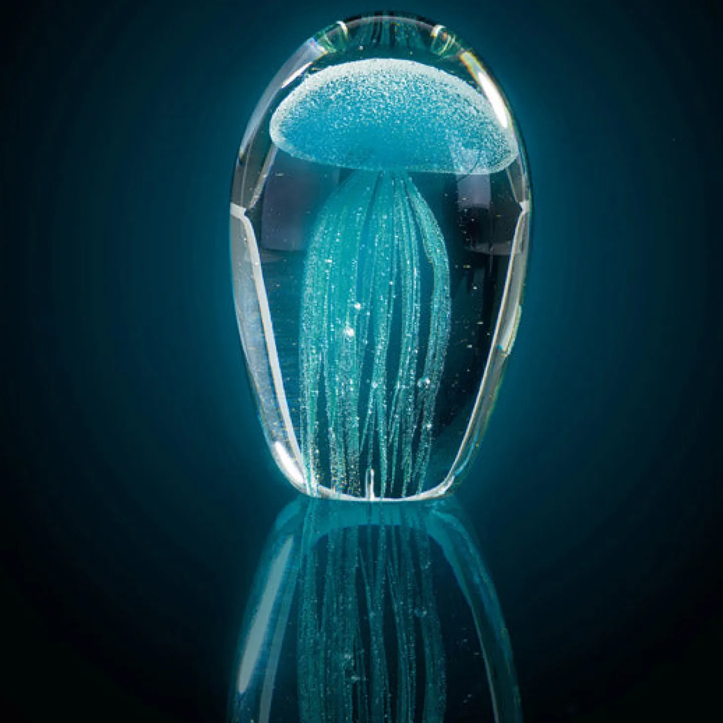 Objekt Qualle OCEANO 10 cm türkis