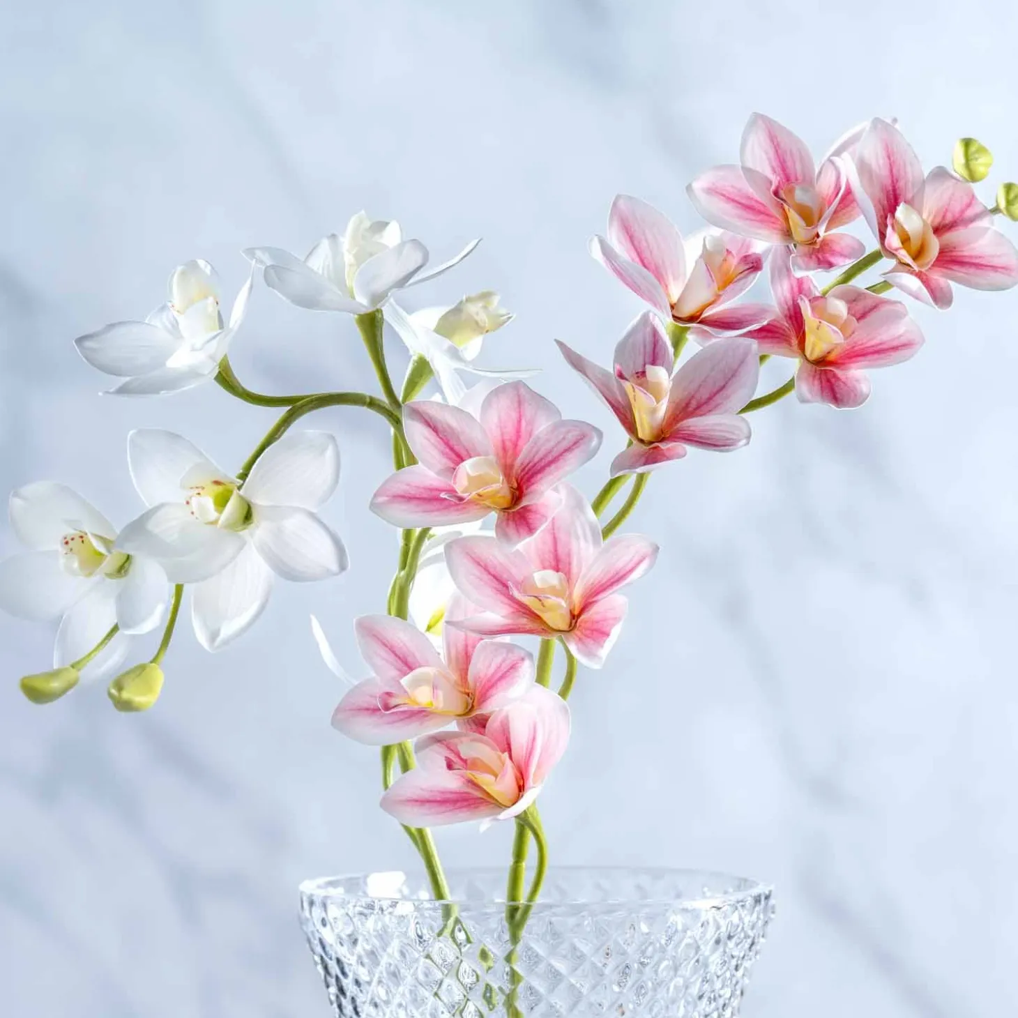 Orchidee FIORE 76 cm weiß