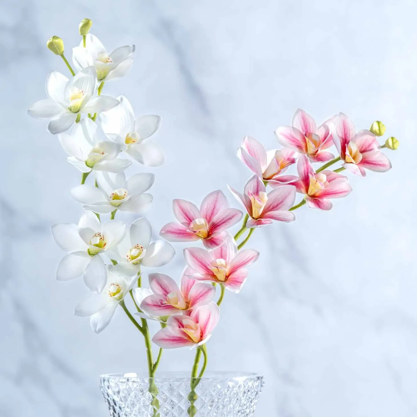 Orchidee FIORE 76 cm weiß