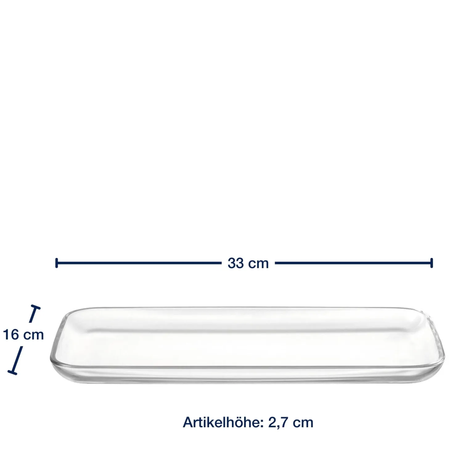 Platte CIAO 33 cm x 16 cm