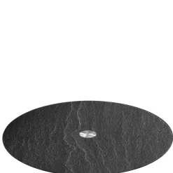 Platte TURN 33 cm schwarz Schieferoptic