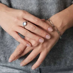 Ring Bea 20 grau blau