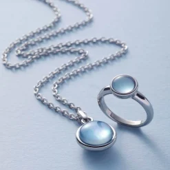 Ring BEA 17 grau blau