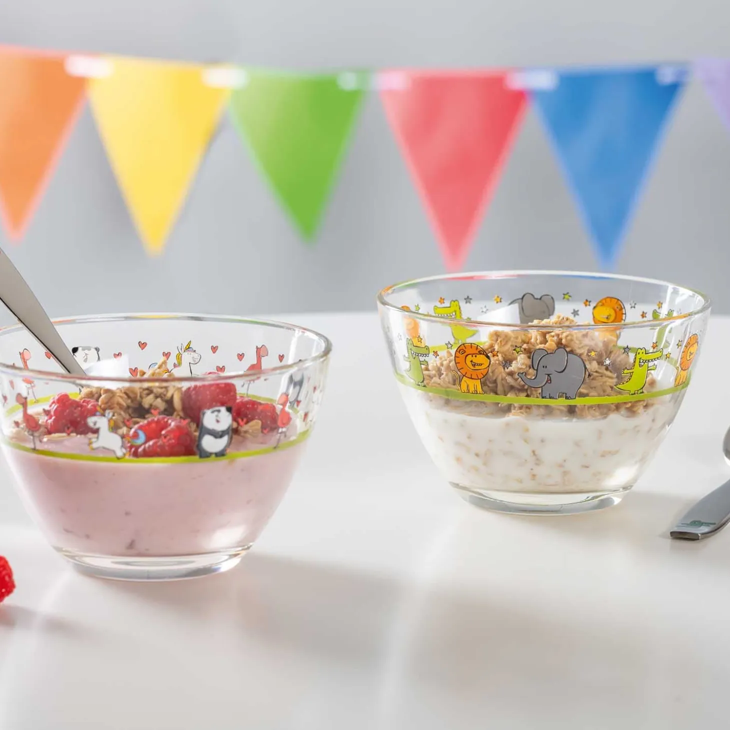 Schale BAMBINI 12 cm Flamingo/Einhorn/Panda