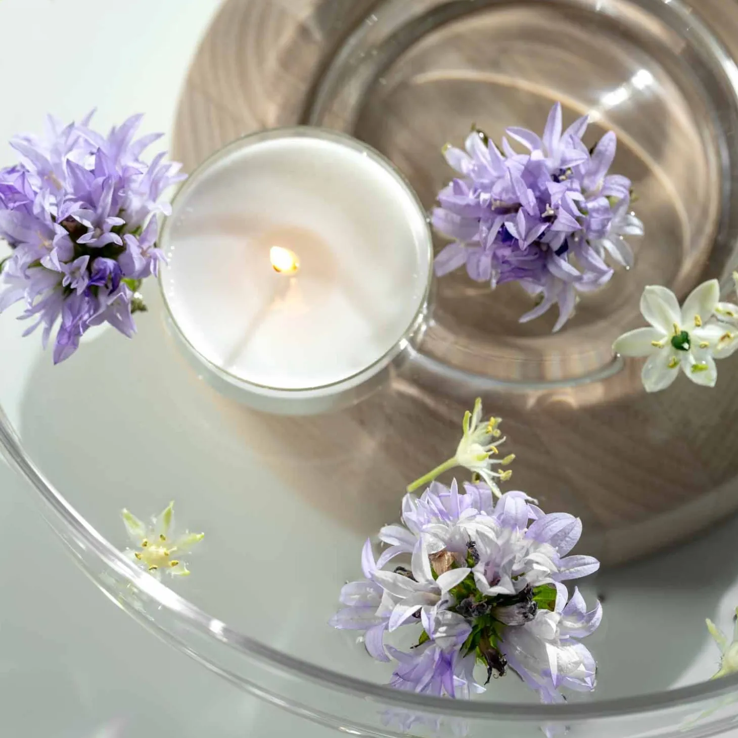 Schale LEGNO 27 cm auf Holzsockel