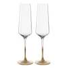 Sektglas PUCCINI 280 ml gold 2er-Set