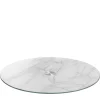 Servierplatte TURN 33 cm weiß Marmoroptik