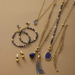 Set Halskette CHARLENE 50 cm gold