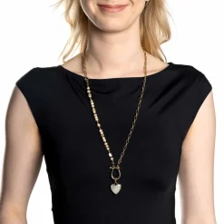 Set Halskette KAREEN 69 cm gold Clip & Mix