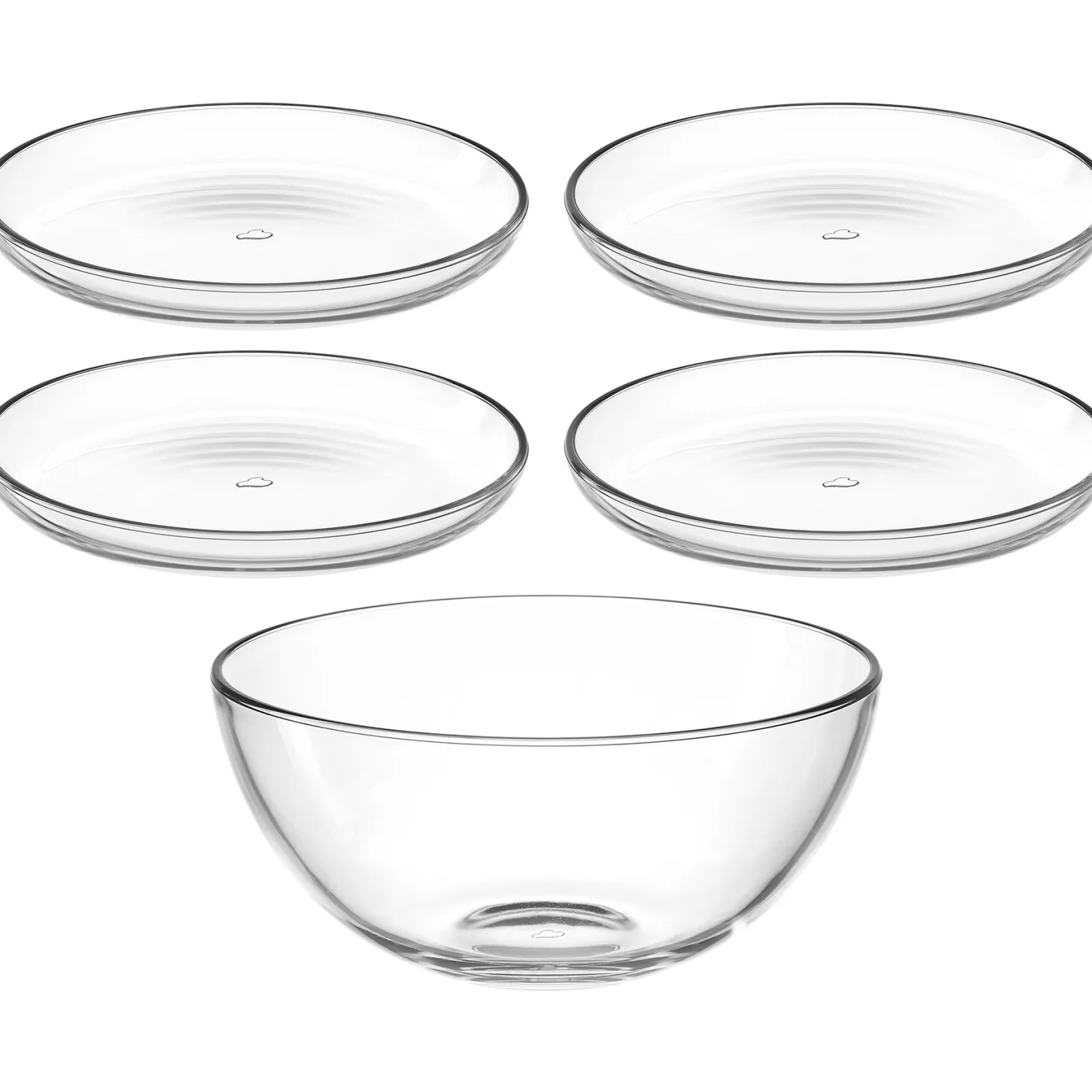 Set Schale/Teller CUCINA 5-teilig