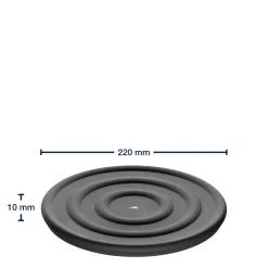 Silikondeckel CUCINA 22 cm anthrazit