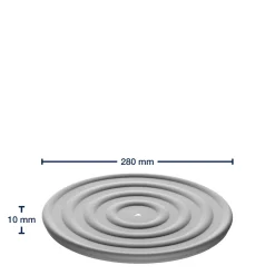 Silikondeckel CUCINA 28 cm grau