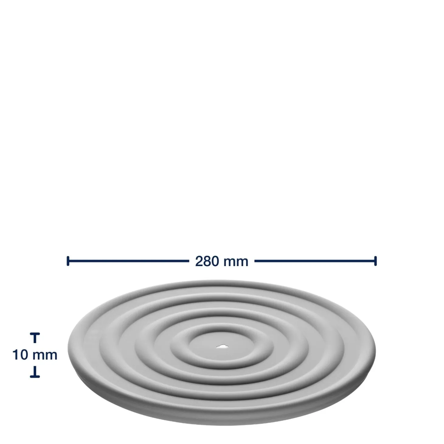 Silikondeckel CUCINA 28 cm grau