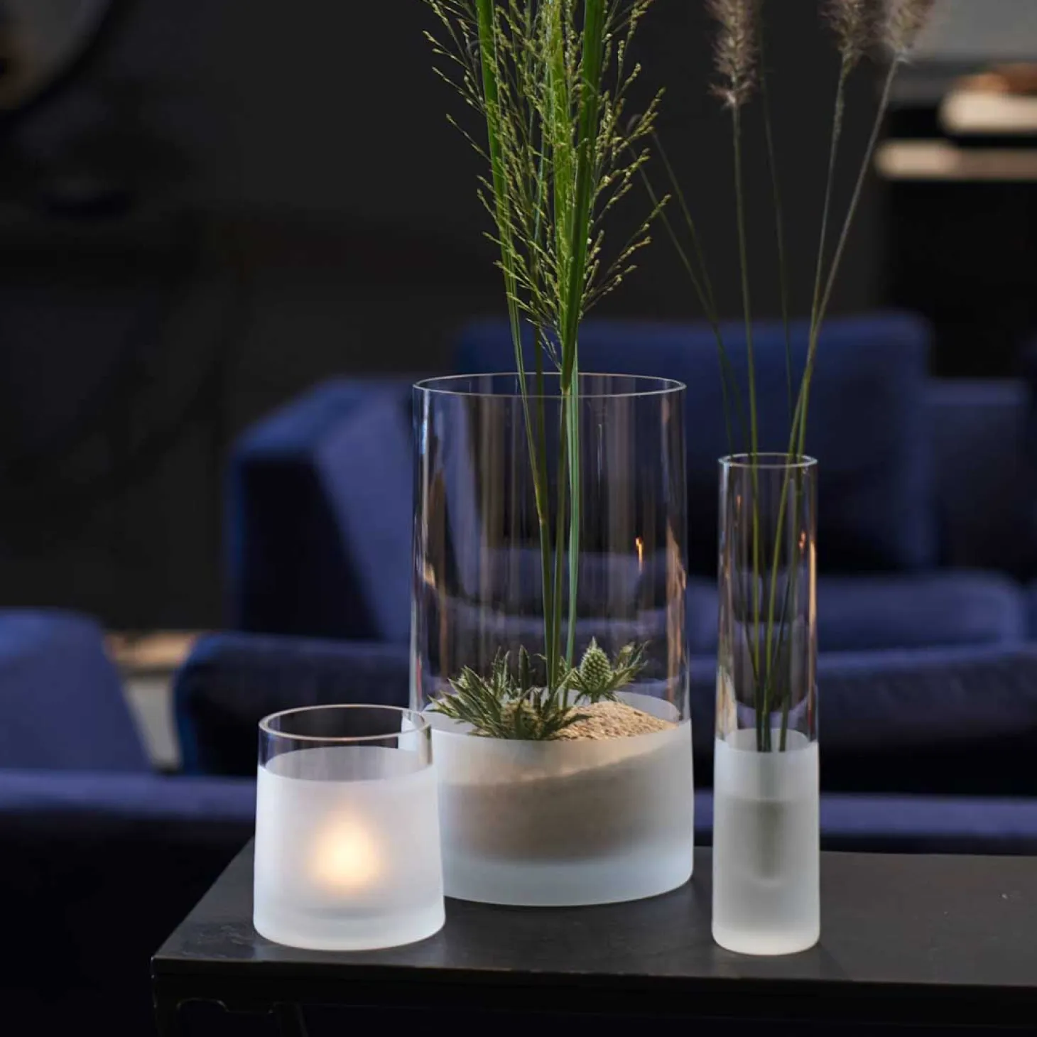 Solifleurvase NOVARA 24 cm satiniert