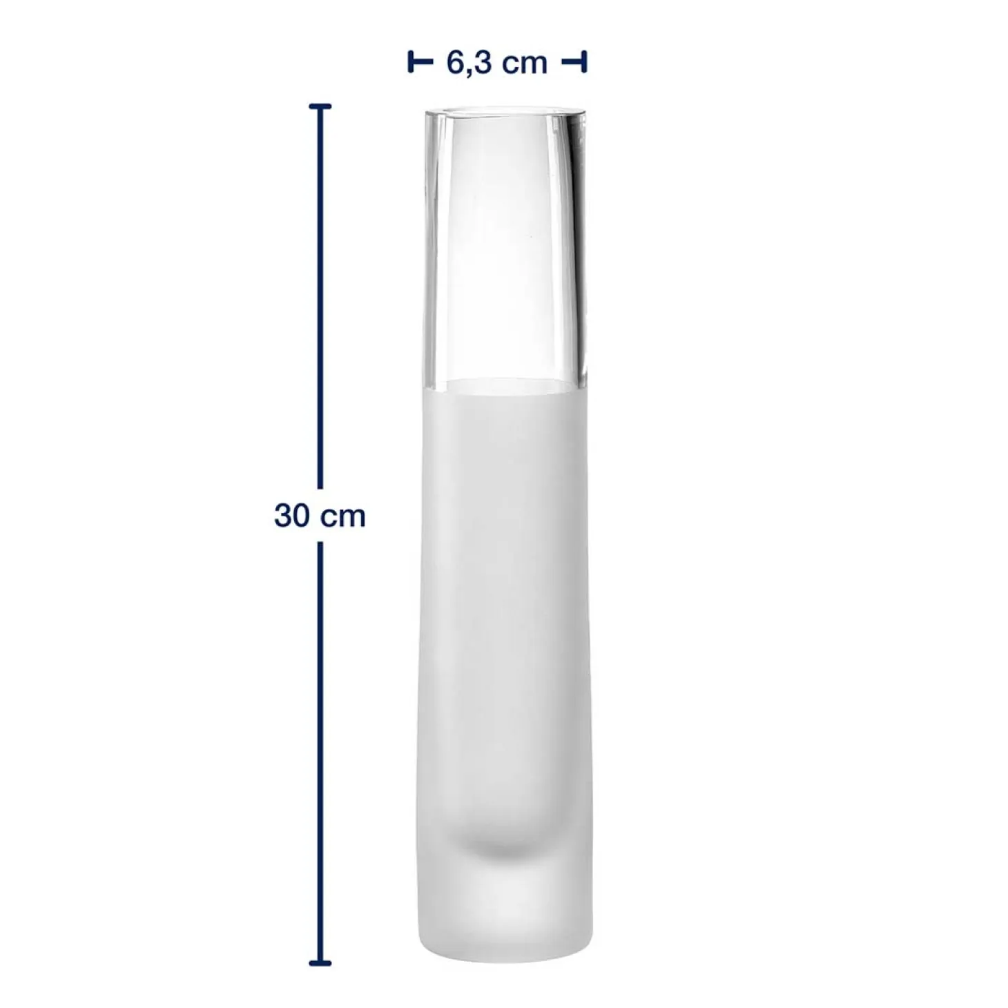 Solifleurvase NOVARA 30 cm satiniert