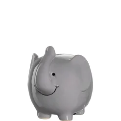 Spardose BAMBINI 12 cm grau Elefant