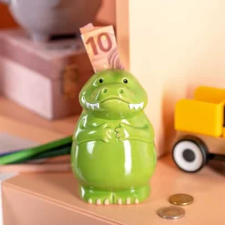 Spardose BAMBINI 13 cm grün Krokodil