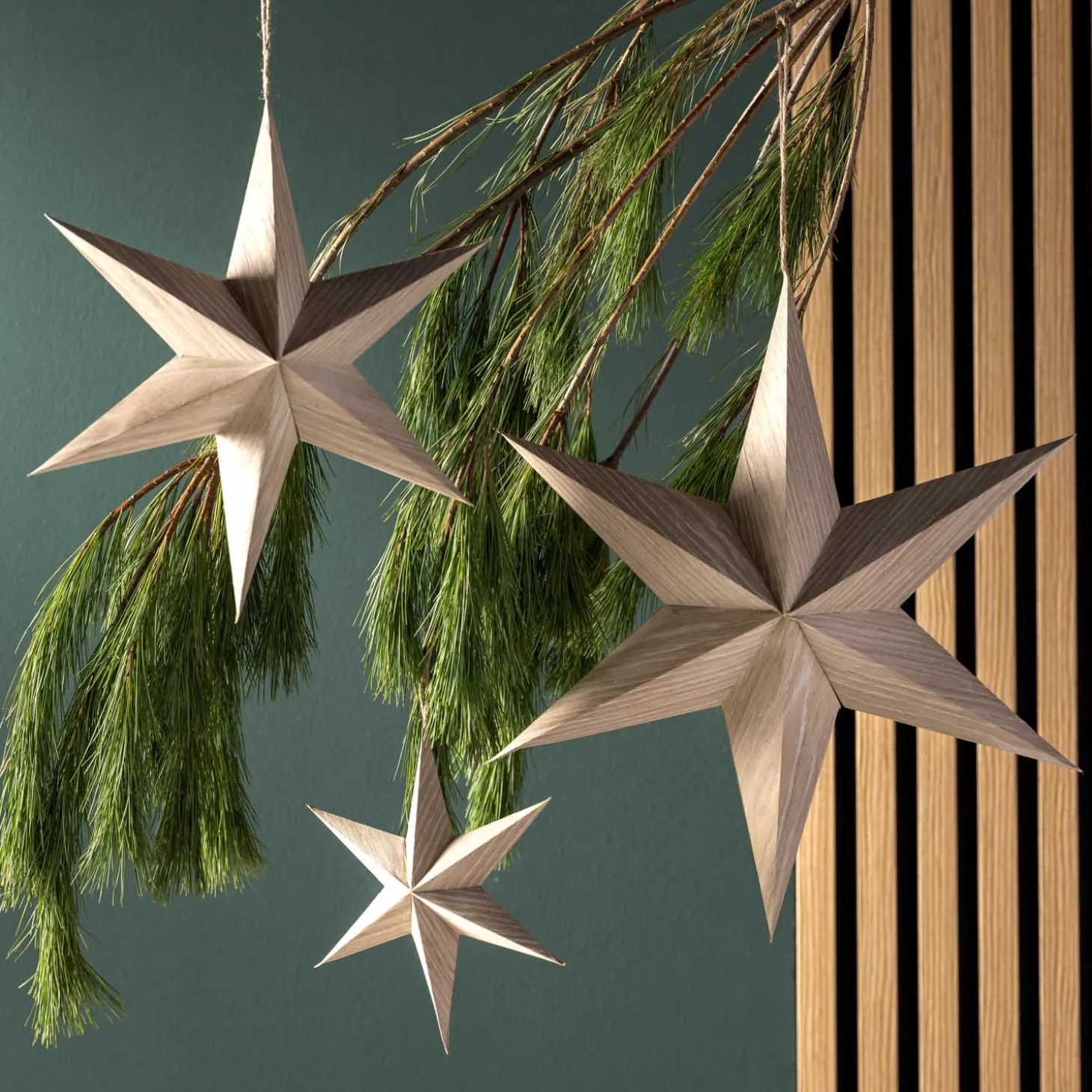 Sternhänger 29cm Holzfunier AUTENTICO