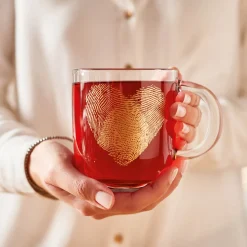 Tasse EMOZIONE 400 ml Fingerabdruck Herz