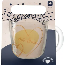 Tasse EMOZIONE 400 ml gelb 'Beste Oma'