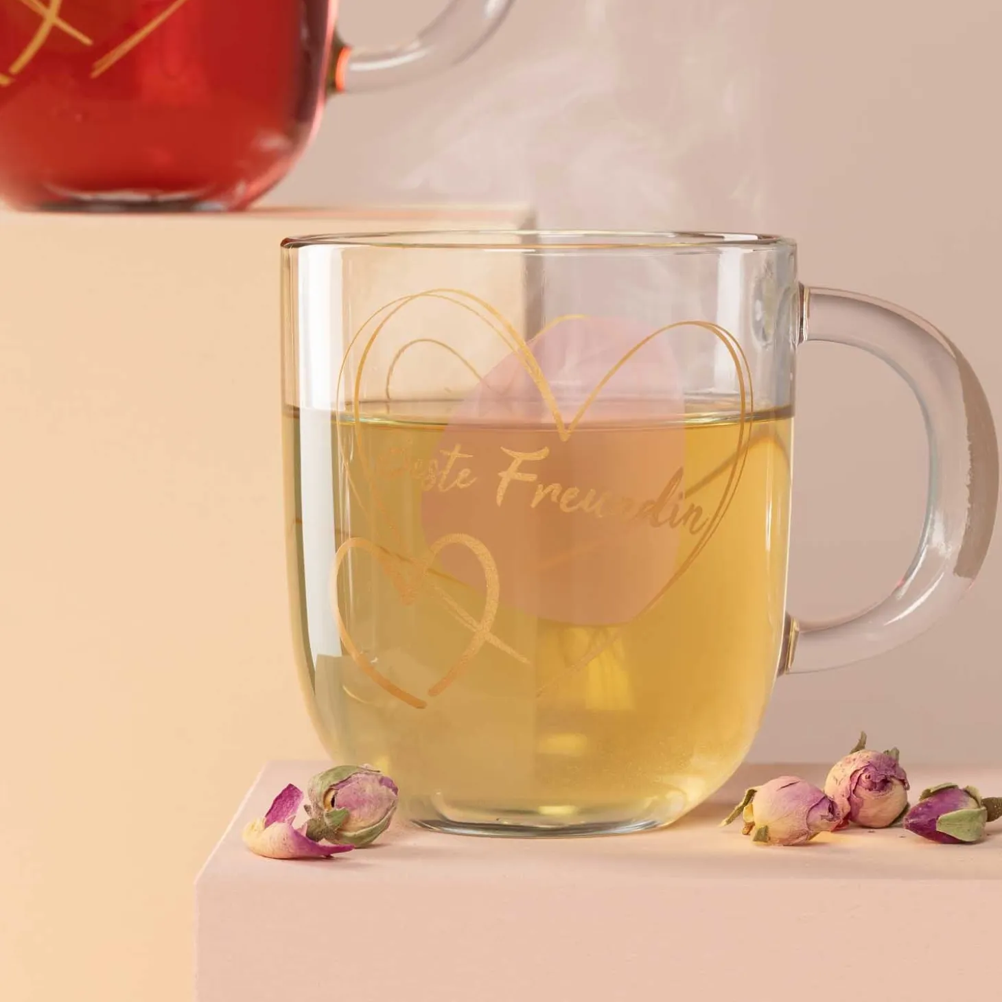 Tasse EMOZIONE 400 ml rosé 'Beste Freundin'