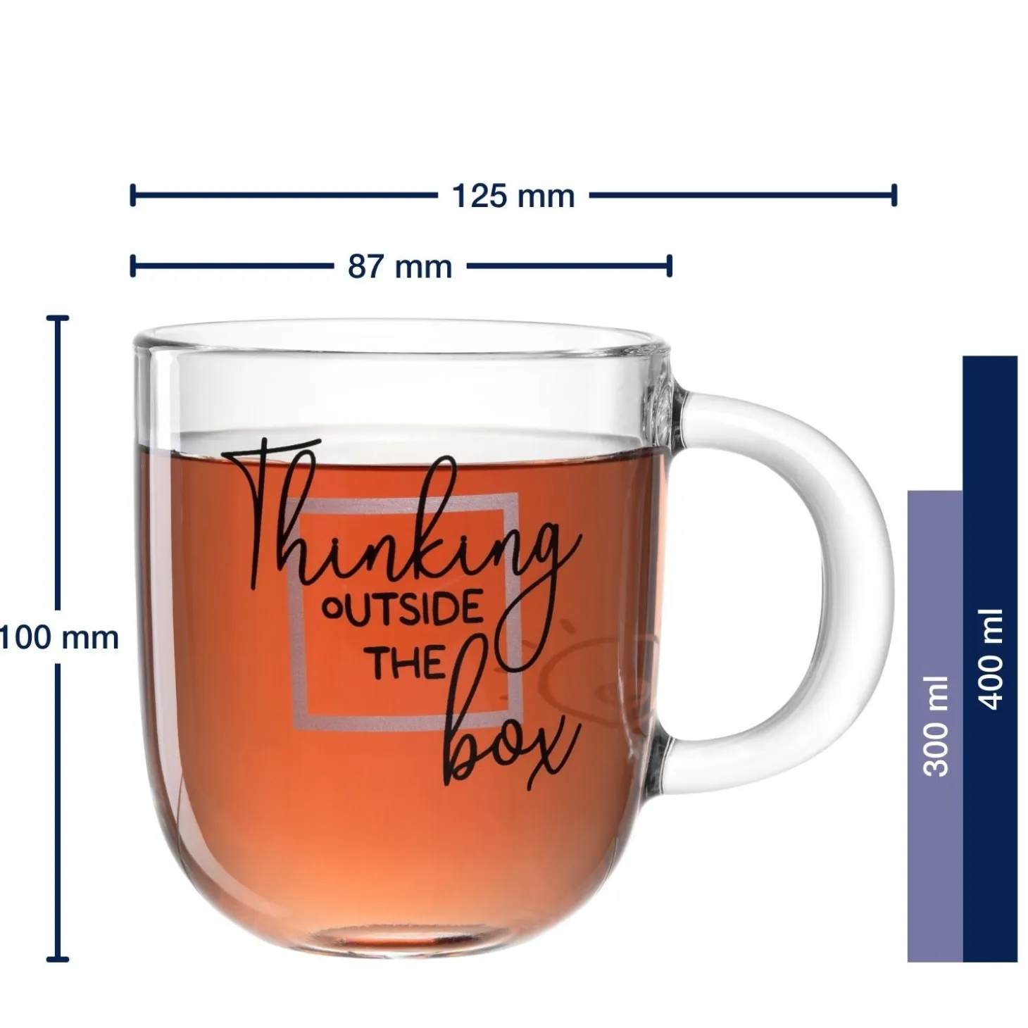 Tasse UFFICIO 400 ml 'Thinking outside the box'