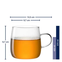 Teetasse 570ml TÈ PER TE 4er-Set