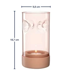 Tischlicht auf Sockel SOLE 19 cm apricot