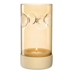 Tischlicht auf Sockel SOLE 19 cm gelb