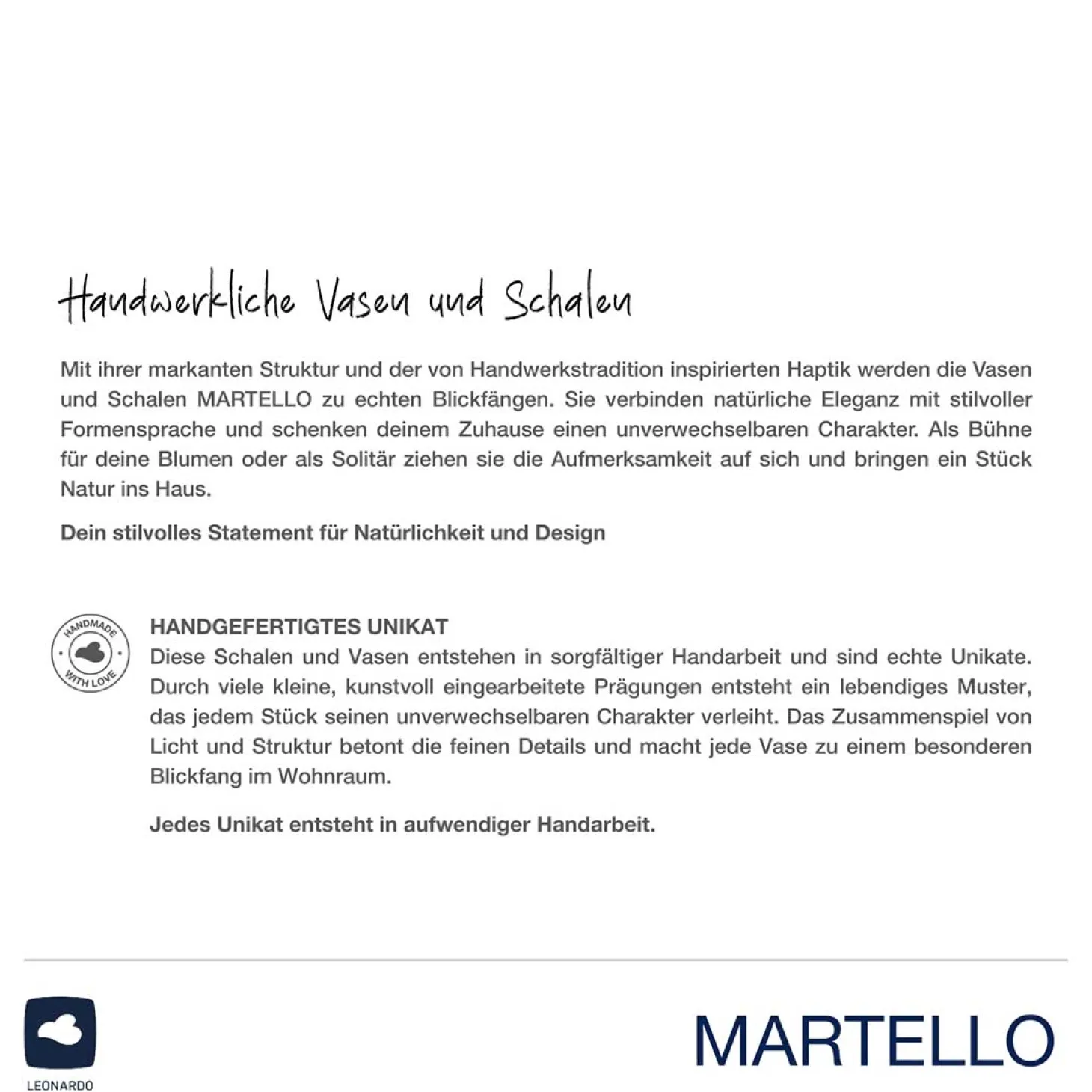 Tischlicht MARTELLO 10 cm